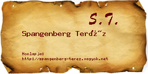 Spangenberg Teréz névjegykártya